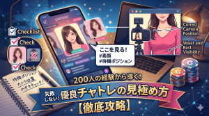 攻略】200人のおっぱいを見た管理人が教える、失敗しない優良チャトレの見分け方｜FANZAライブチャットで遊ぶコツ